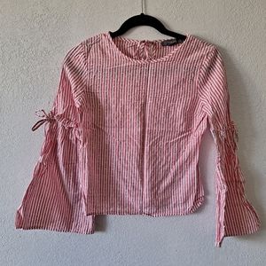 Primark Pink and white striped blouse